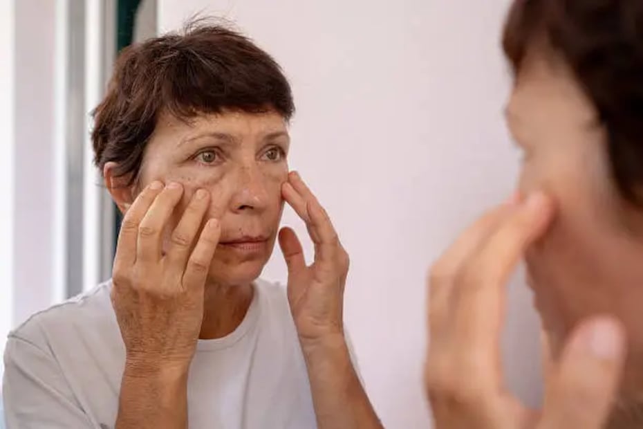 Las bolsas debajo de los ojos también salen por la pérdida de firmeza y colágeno. Foto: Unsplash