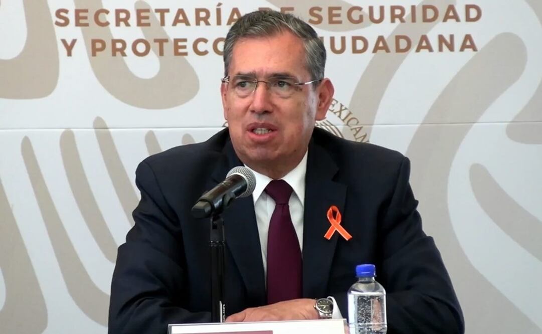 Luis Rodríguez Bucio subsecretario de Seguridad Pública en informe del GIEV. Foto: Captura Facebook Secretaría de Gobernación