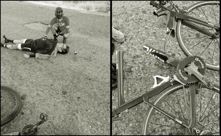 Ciclista cae en un bache en Hermosillo; se lastima varias vértebras y clavícula