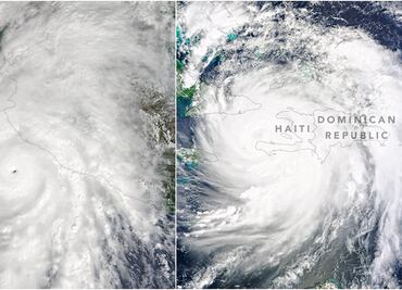 Matthew y Patricia desde el espacio