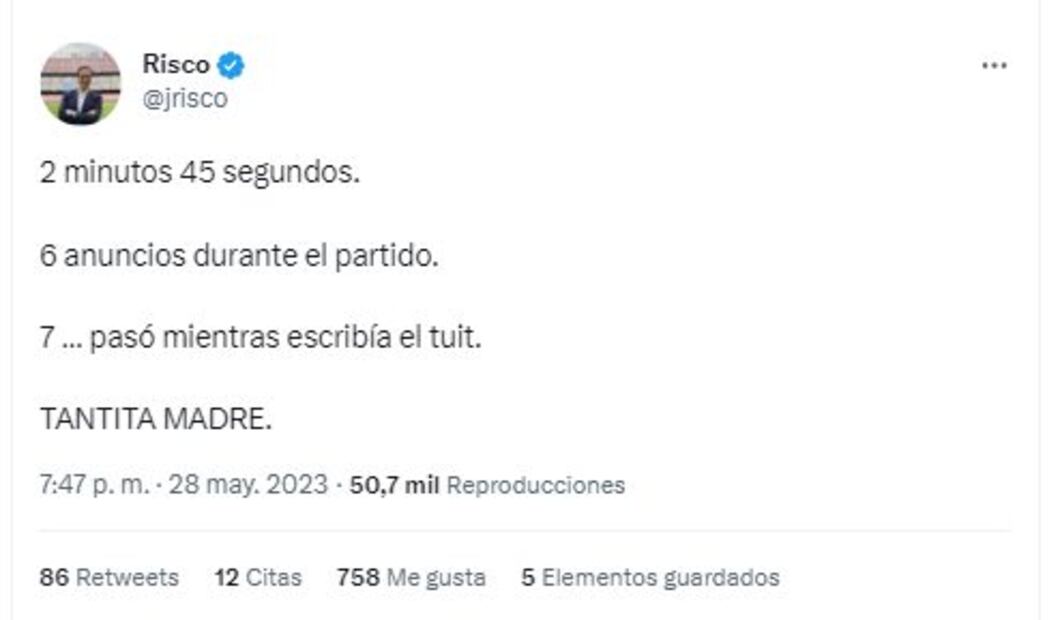 Quejas publicidad partido