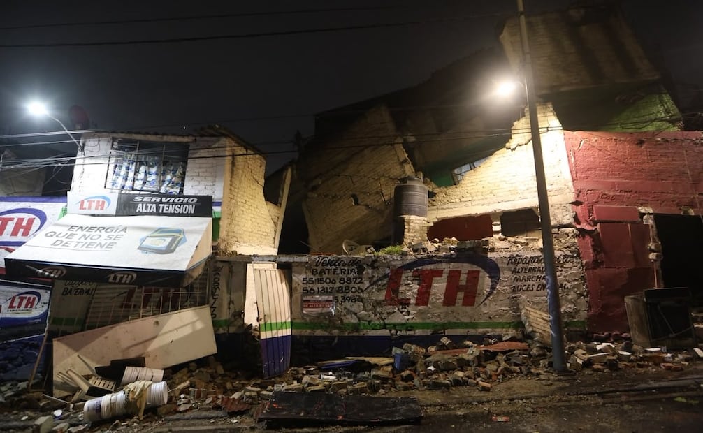 El inmueble resultó afectado y porteriormente se derrumbó. Foto: Osmar Alvarado / EL UNIVERSAL