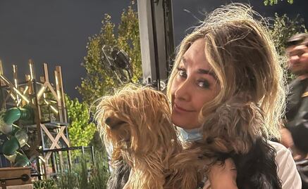 Aracely Arámbula protagoniza tierno momento con perrito afuera de la Basílica de Guadalupe