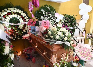 Familiares y amigos despiden a Lidia Iris, menor fallecida durante persecución en Nuevo Laredo