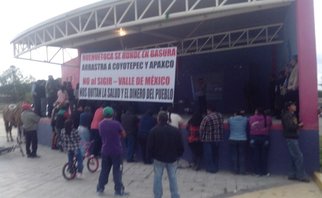 En 2015 habitantes de Apaxco rechazaron el Sigir. (Foto: Especial)