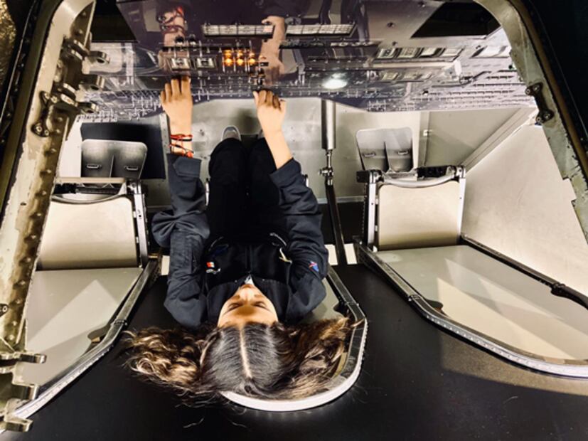 Andrea estuvo cerca de morir por una trombosis; luego fue seleccionada para ir a la NASA