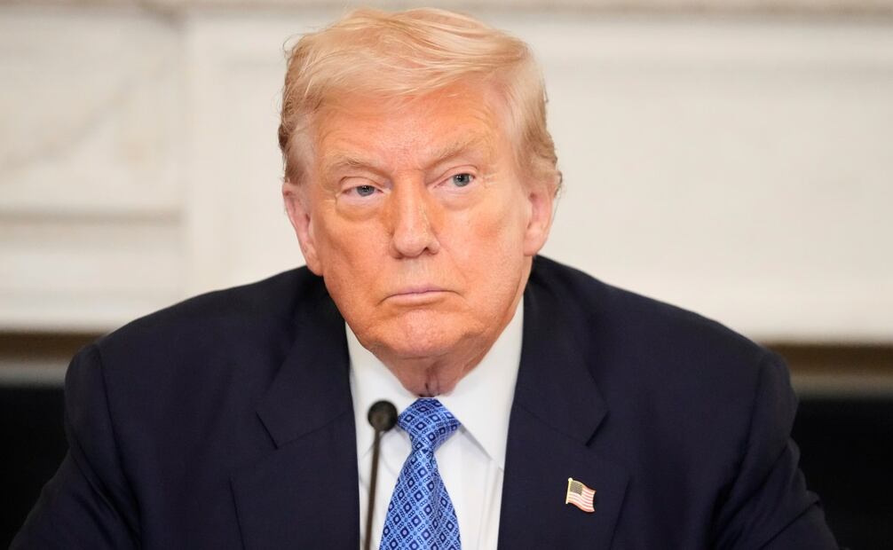 El presidente estadounidense Donald Trump en el Comedor de Estado de la Casa Blanca, el viernes 8 de agosto de 2025, en Washington. Foto: Archivo/ AP