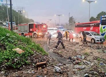 Se registra deslave en Tlalnepantla