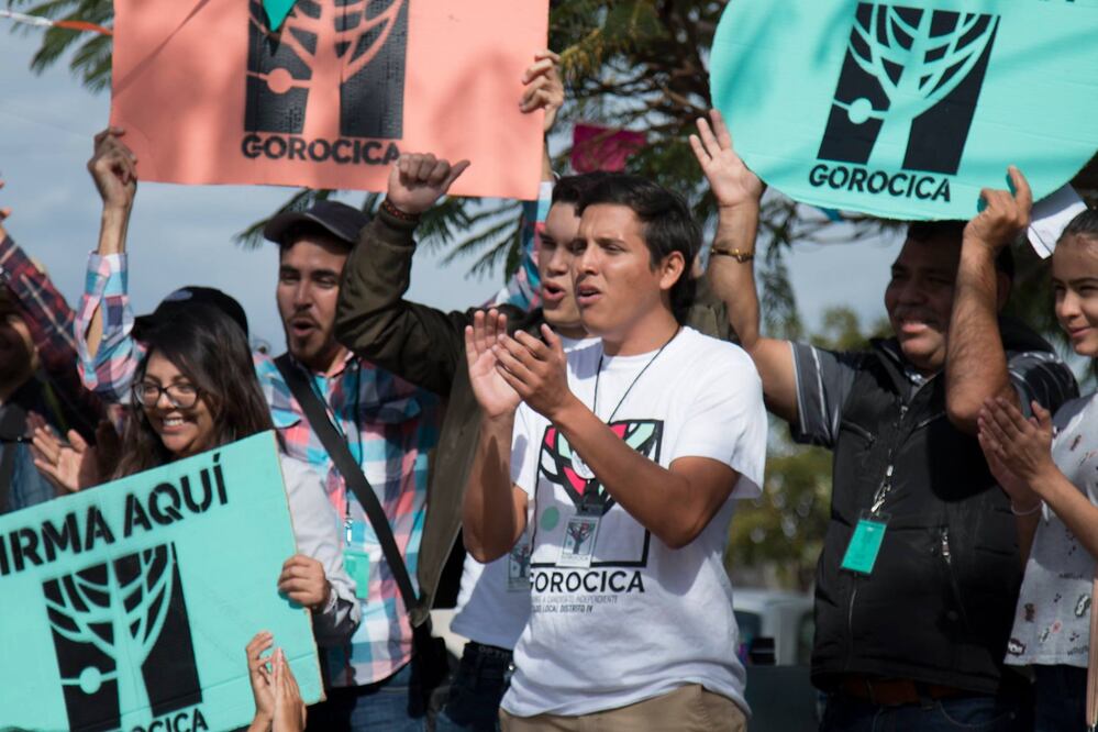 El líder de Wiki Política en Yucatán, Adrián Gorocica, consiguió las firmas para ser candidato por el IV distrito local de Mérida (Foto: Cuauhtémoc Moreno / EL UNIVERSAL)
