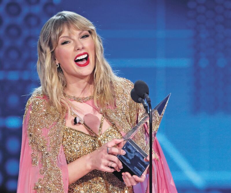 Taylor fue reconocida como Artista de la década y por su Álbum Lover. Foto/AGENCIAS