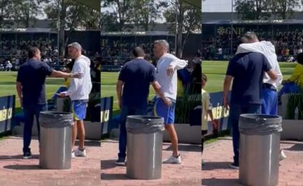 Cuauhtémoc Blanco visitó Coapa; le deseó suerte a Fernando Ortiz previo al juego ante Atlético de San Luis