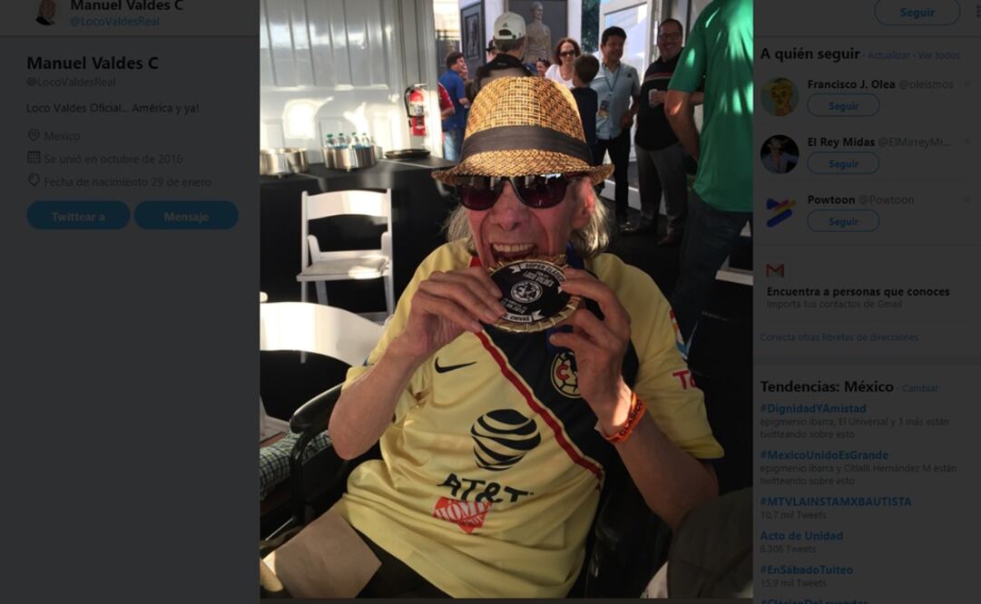 Manuel "El Loco" Valdés. Foto: Captura Twitter