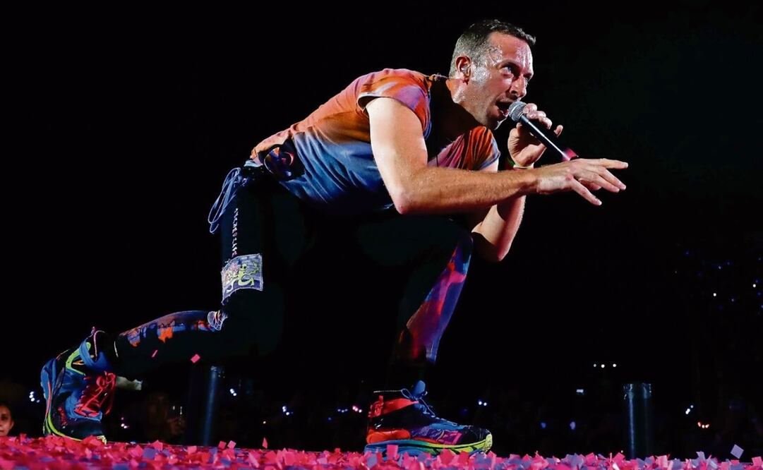 17 de mar. de 2023. La banda británica Coldplay deslumbró al público con todo y su compromiso ambiental durante cuatro fechas en el Foro Sol, convocando en total a más de 240 mil personas. Foto: Diego Simon, El Universal archivo