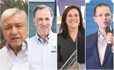 Presidential candidates hide party logos