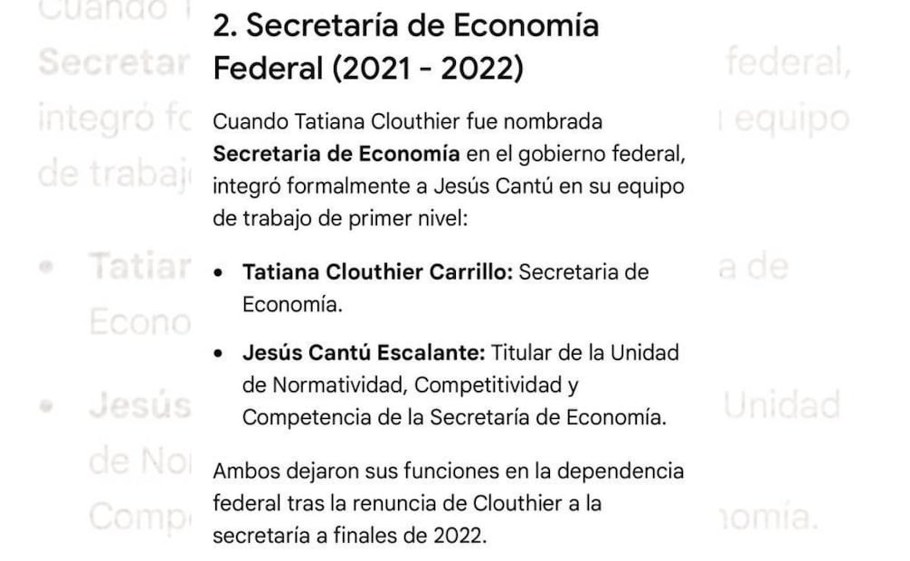 Cuando Clouthier fue secretaria de Economía en el gobierno federal, integró a Jesús Cantú en su equipo. | Foto: Especial.