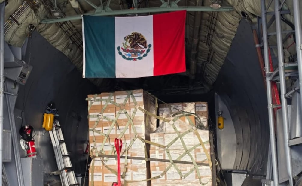 Ayuda humanitaria para Colombia enviada por México. Foto: cortesía embajada de Colombia