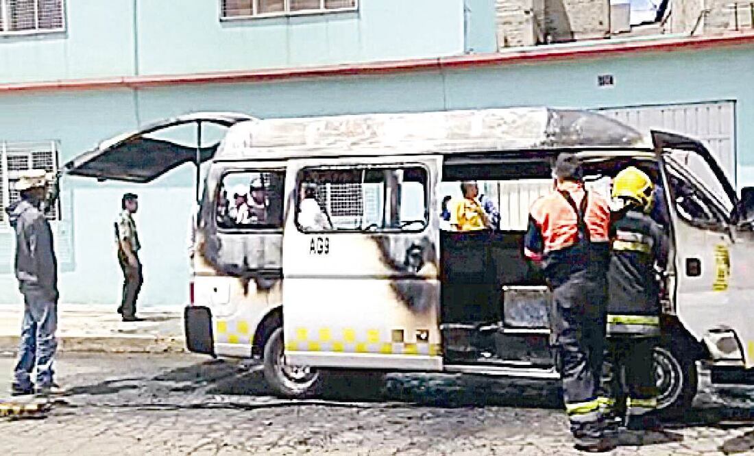 Presuntos Extorsionadores Queman Transporte Público El Universal