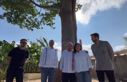 AMLO supervisa construcción del nuevo malecón de Villahermosa; “esto es Tabasco y no como lo pintan”