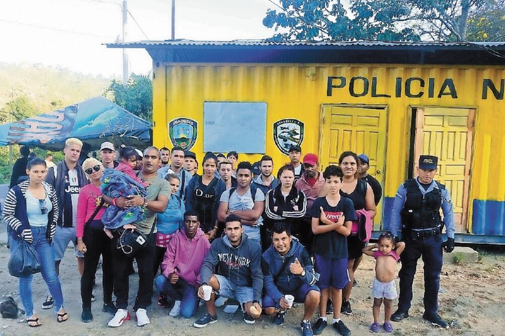 Registro. Honduras reporta que en lo que va de 2019 han entrado a su territorio mil 372 migrantes cubanos. Foto: POLICÍA NACIONAL DE HONDURAS