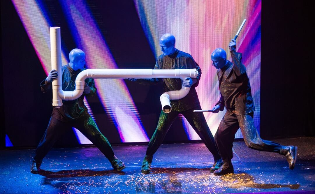 El espectáculo Blue Man Group tendrá una corta temporada en el Teatro Telcel hasta el 30 de junio. Facebook Blue Man Group.
