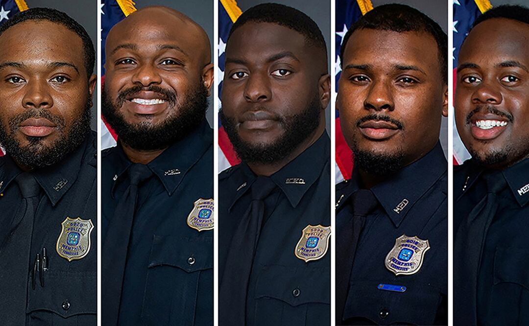 De izq a der: Demetrius Haley, Desmond Mills, Jr, Emmitt Martin III, Justin Smith y Tadarrius Bean. Foto: MPD