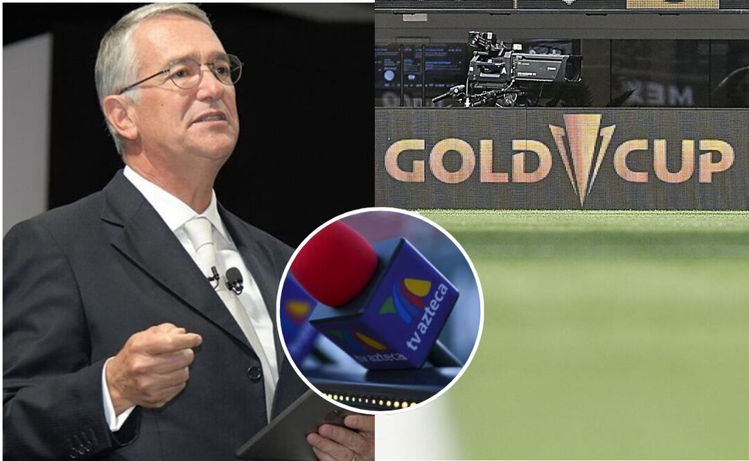 Salinas Pliego responde por qué TV Azteca no transmitirá la Copa Oro 2025. Foto: Imag07 y Archivo / EL UNIVERSAL