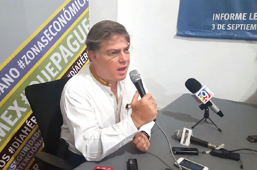 El senador con licencia Fernando Mayans dice que su adhesión a Morena no es por cargos, sino por el interés de “luchar por el pueblo de México” (LEOBARDO PÉREZ. EL UNIVERSAL)