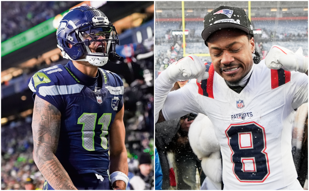 Jaxon Smith-Njigra y Stefon Diggs. Fotos: Agencias