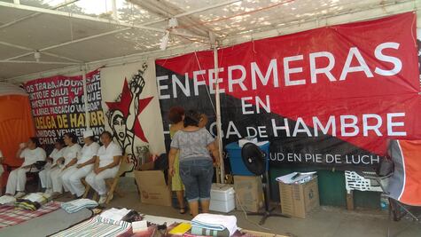 Enfermeras refuerzan huelgan de hambre en Chiapas