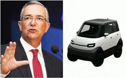 Salinas Pliego choca con exsenador morenista tras presentación de auto eléctrico Olinia; lo llama “zángano mantenido”