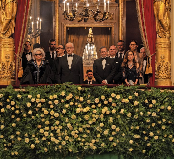 Toni Servillo, Roberto Sibetti, Alessia Giuliani, Simone Colombari, Milvia Marigliano y Orlando Cinque son dirigidos por Sorrentino en La Grazia. Foto: MUBI