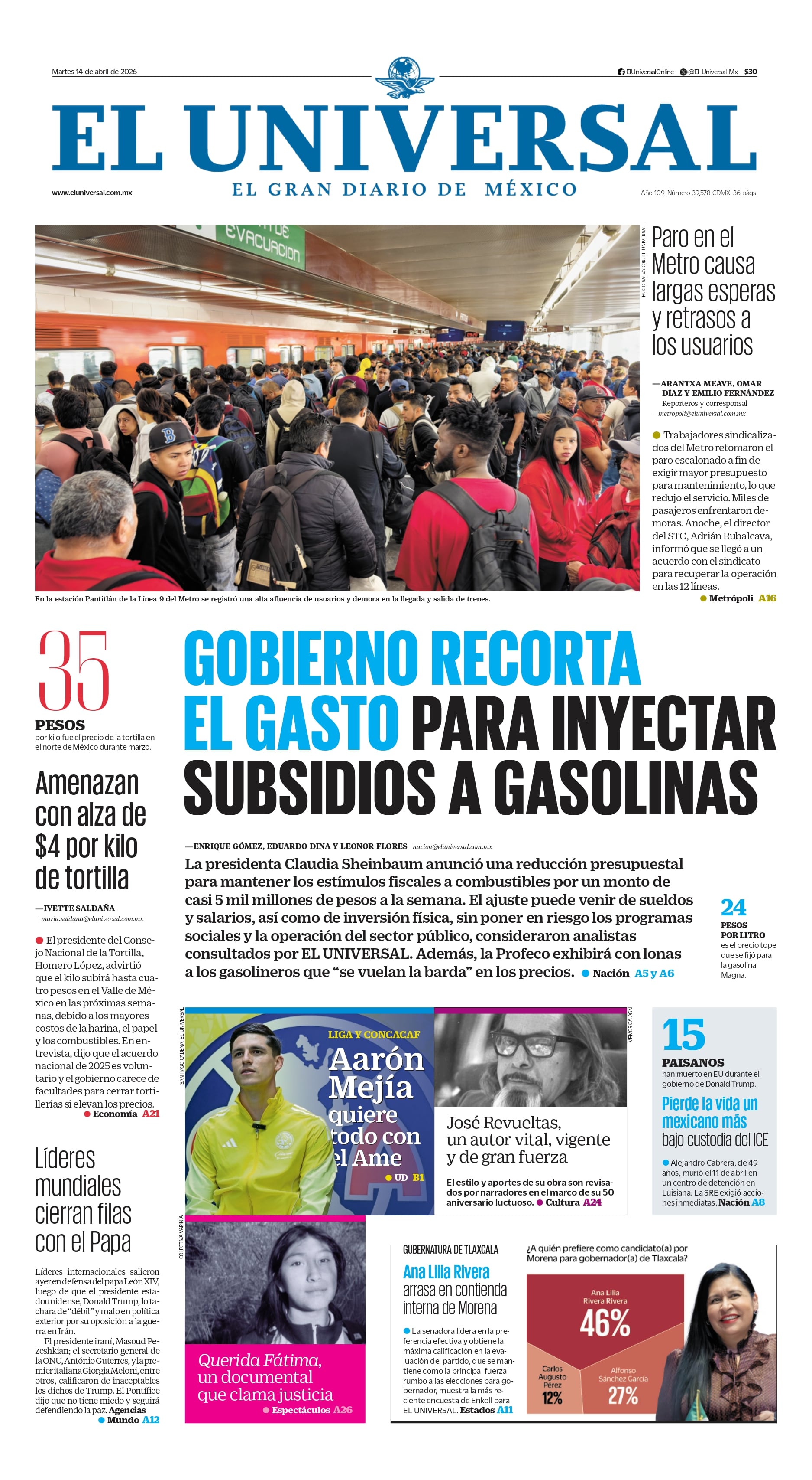 Portada 14 de abril