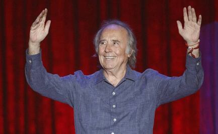 Joan Manuel Serrat se despide de México en el Zócalo de la capital