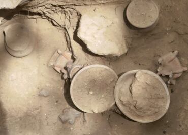 Hallan ofrenda prehispánica en la Zona Arqueológica de Xochitécatl, en Tlaxcala