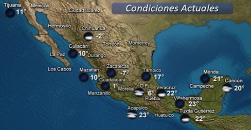 Continúan las bajas temperaturas por el frente frío 31
