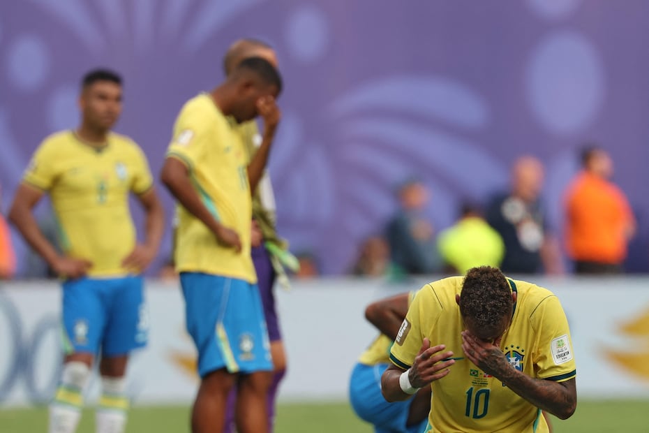 Brasil en lamento, tras quedar eliminado del Mundial de 2026 en los Octavos de Final - Foto: AFP