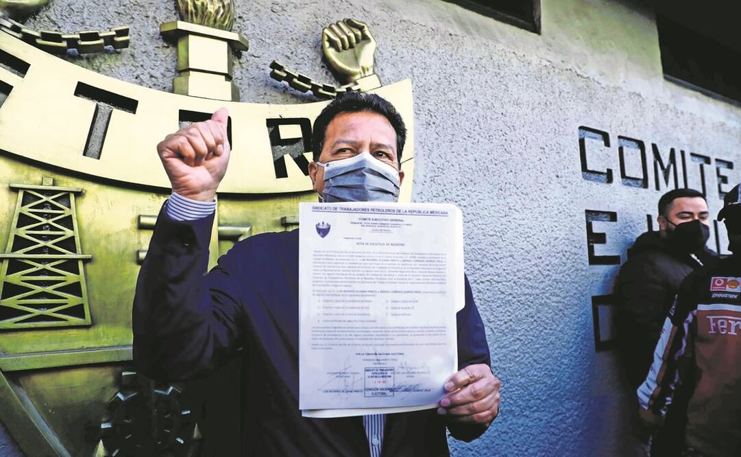 Ricardo Aldana Prieto. Secretario general del Sindicato de Trabajadores Petroleros de la República Mexicana. Foto: ARCHIVO EL UNIVERSAL