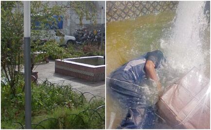 Hallan cadáver dentro de una fuente de la Cuauhtémoc