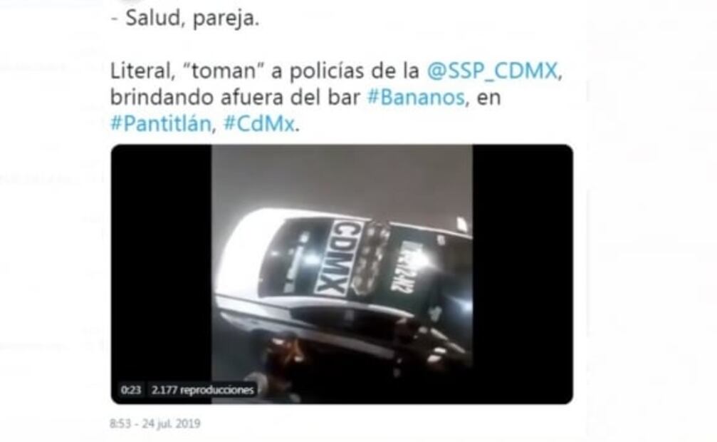 Dan negativo a alcohol policías que presuntamente ingerían bebidas en Pantitlán