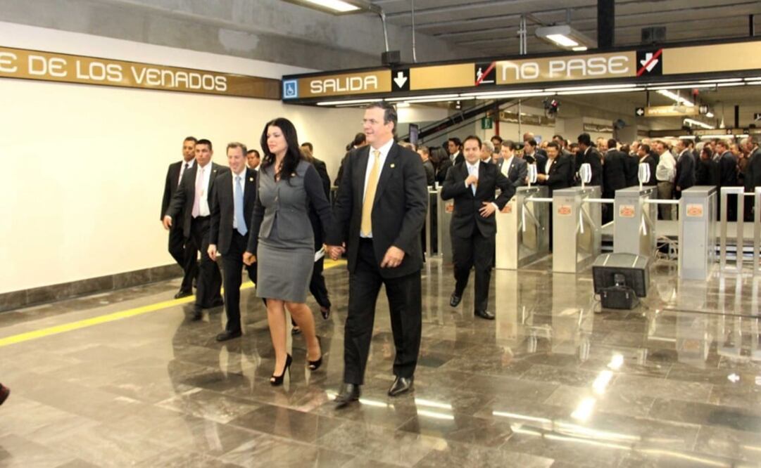 En septiembre de 2012, el entonces Jefe de Gobierno de la CDMX, Marcelo Ebrard, inauguraba la Línea 12 del Metro. Foto: Archivo/EL UNIVERSAL