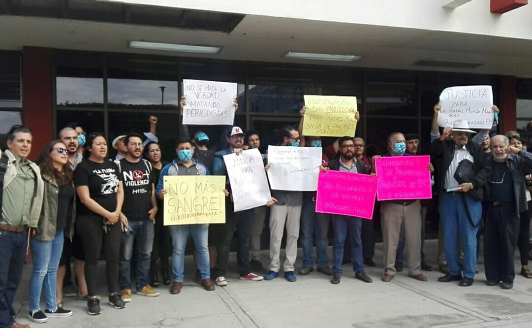 Manifestantes subrayaron la condena hacia la criminalización y revictimización por parte de la  Procuraduría de Justicia estatal (Gladys Navarro. EL UNIVERSAL)