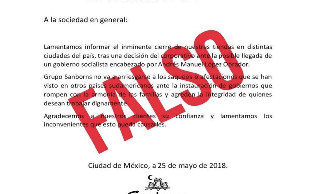 Falso, que cerraremos tiendas: Sanborns