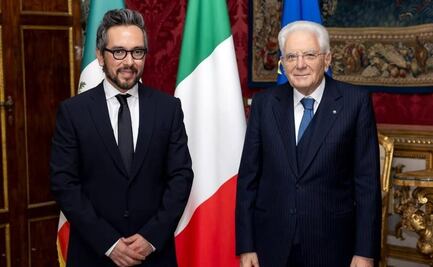 Embajador Genaro Lozano entrega cartas credenciales en Italia; saluda al presidente Sergio Mattarella