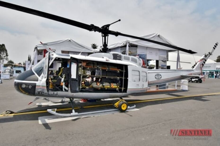 Este es el helicóptero que la Fuerza Aérea Mexicana utilizó para el traslado de Ovidio Guzmán