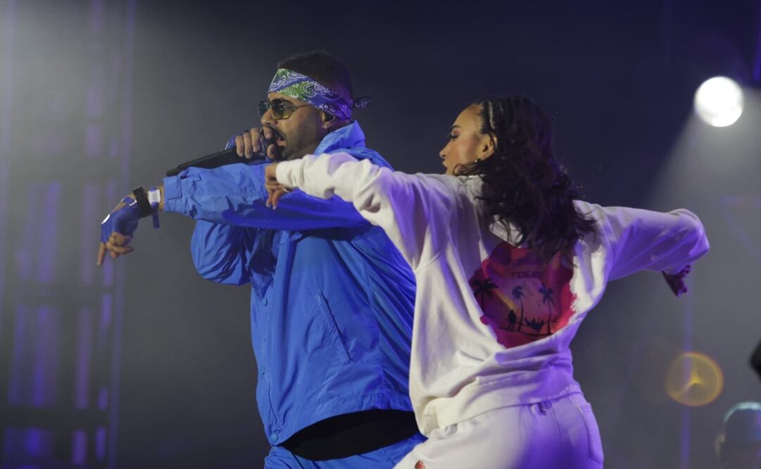 Oscar Maydon con corridos tumbados y Tony Dize con el reggaetón viejito dividen al Flow Fest. Foto: de  Carlos Mejía. El Universal