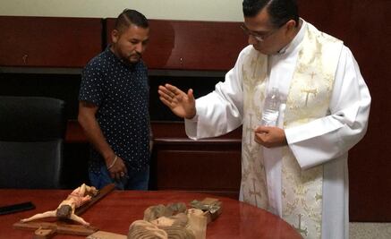 "El Mijis" bendice su oficina en Congreso de San Luis Potosí