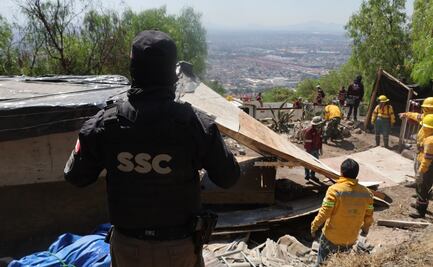 Gobierno de la CDMX recupera 15 hectáreas de suelo de conservación en la Gustavo A. Madero; retiran 18 construcciones provisionales y 112 metros cúbicos de residuos solidos