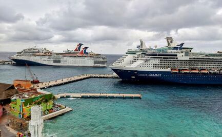 Arribaron 7 cruceros a Cozumel para celebrar Navidad 