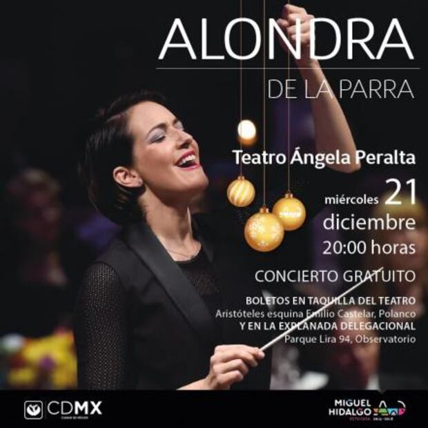 Alondra de la Parra ofrecerá concierto gratuito