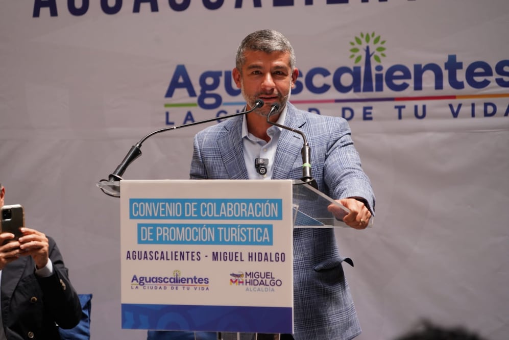 Miguel Hidalgo firma convenio de promoción turística con Aguascalientes. (Foto: especial)